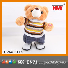 Funny stuffed toy bear electric plush bear toy